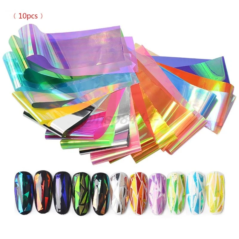 

10 Pcs Starry DIY Glitter Glow Stickers Adhesive Beauty Manicure Jewelry Making Print Charms Epoxy Resin Filling Material Tools