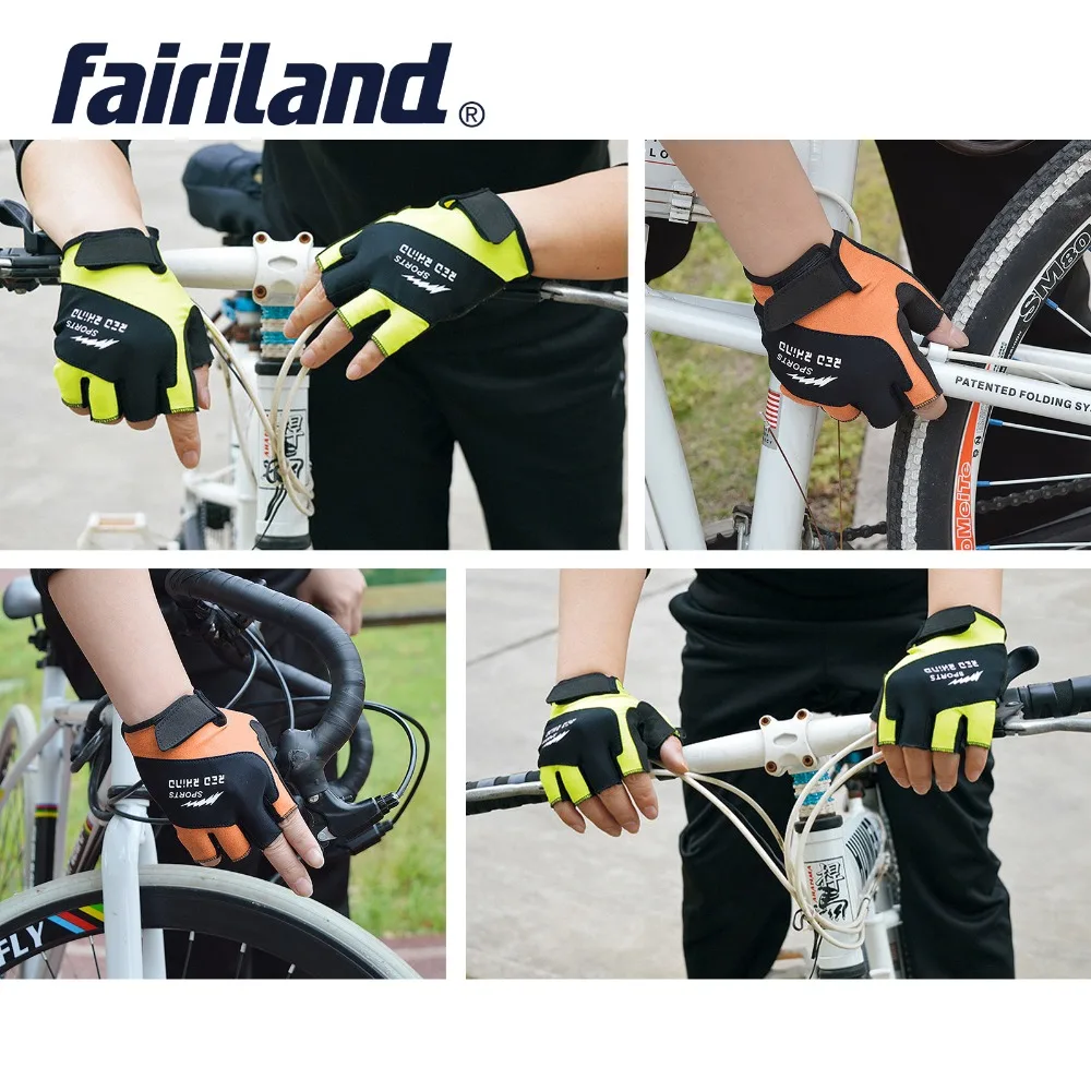 

Half Finger Camping Gloves Shockproof Breathable High Elasticity Fabric Bicycle Anti-sweat Sports Gloves M-XL