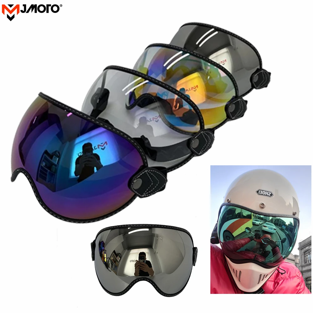 Козырек для мотоциклетного шлема защитные очки с пузырьковой линзой подходящие