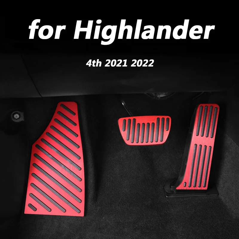 

Накладки на педали для Toyota Highlander 4th 2021 2022, аксессуары для украшения салона автомобиля