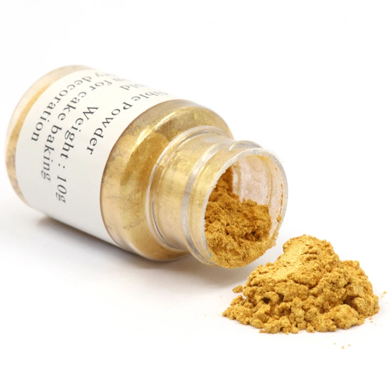 10 г Пищевой пищевой краситель золотой порошок для украшения торта кондитерские