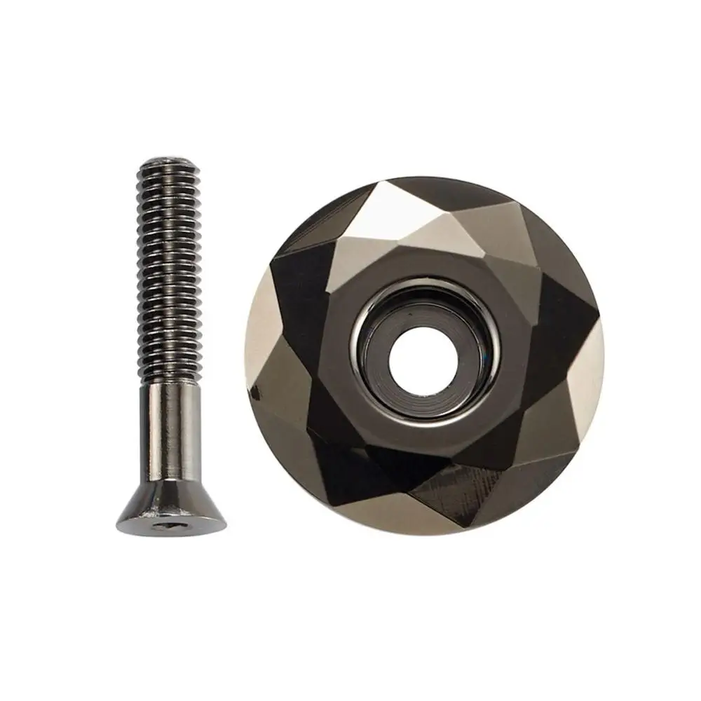 

3 Colors MTB Headset Screws Top Cap Cover Aluminum Alloy Mountain Road Bicycles Bowl Bike Stem Cap Bicycle Accessories