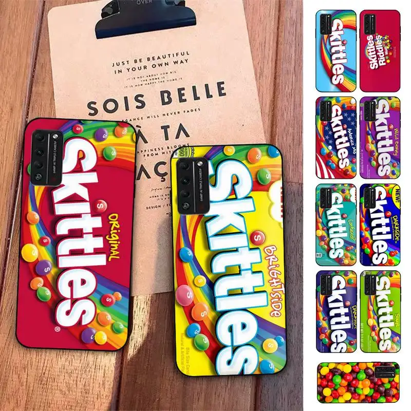 

TOPLBPCS Skittles Sweet Sour Fruit Candies Phone Case for Huawei Honor 10 i 8X C 5A 20 9 10 30 lite pro Voew 10 20 V30