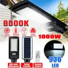 1000 Вт 936 светодиодный светильник на солнечных батареях настенный уличный светильник IP65 водонепроницаемый супер яркий радар PIR датчик движения Охранная лампа для наружного сада