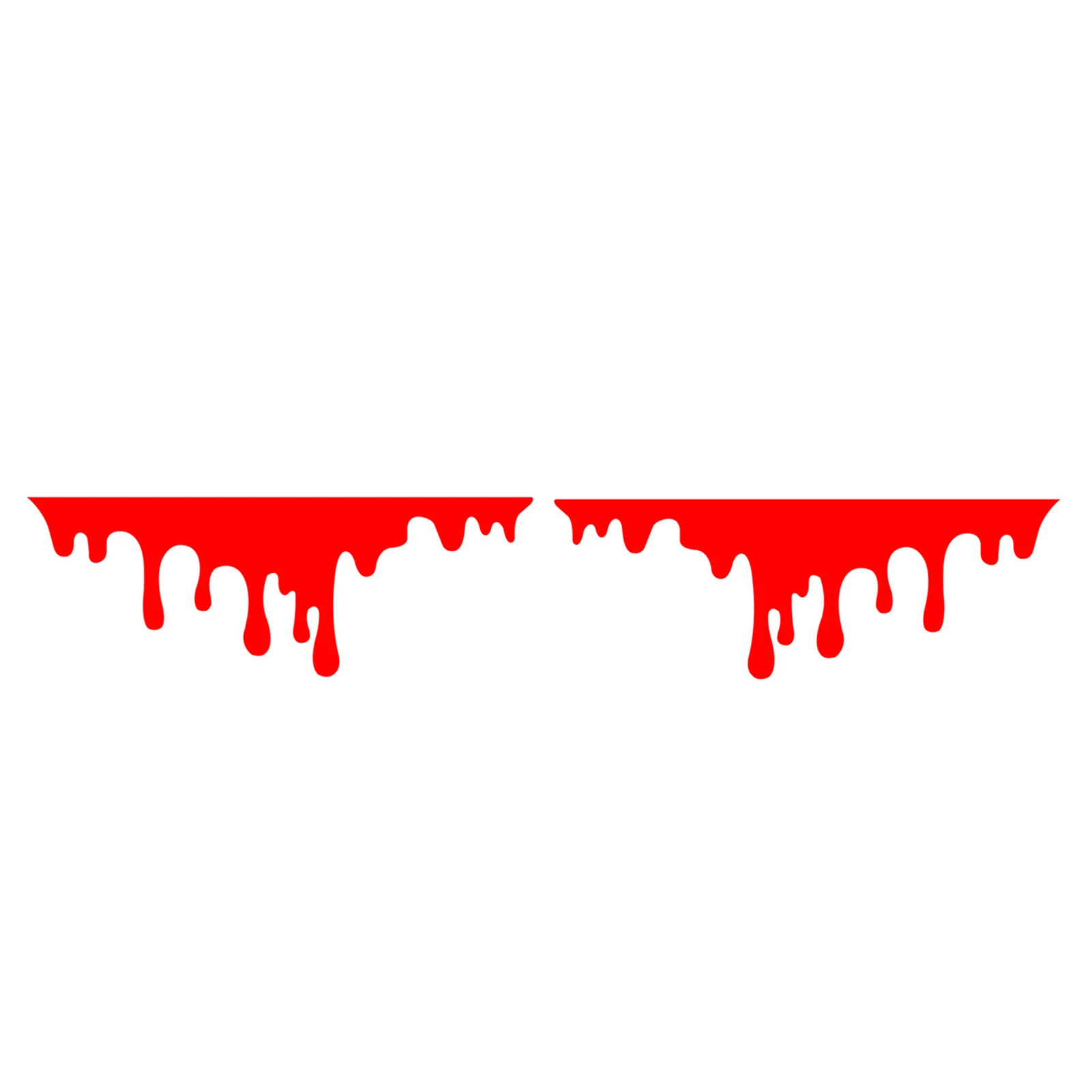 Автомобильная красная наклейка в виде Капель крови, 14 х5 см, стильная декоративная стеклянная наклейка на Хэллоуин, водонепроницаемая