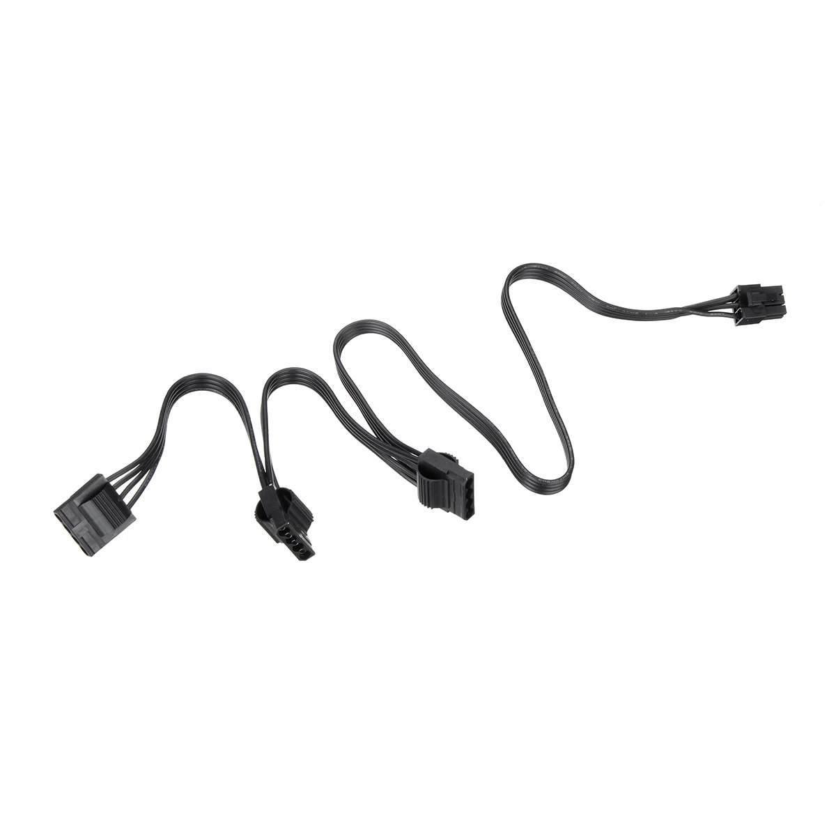 Видеокарта 40 + 15 см 18AWG 6Pin Male 1 порт в 4 Molex Female компьютерный блок питания