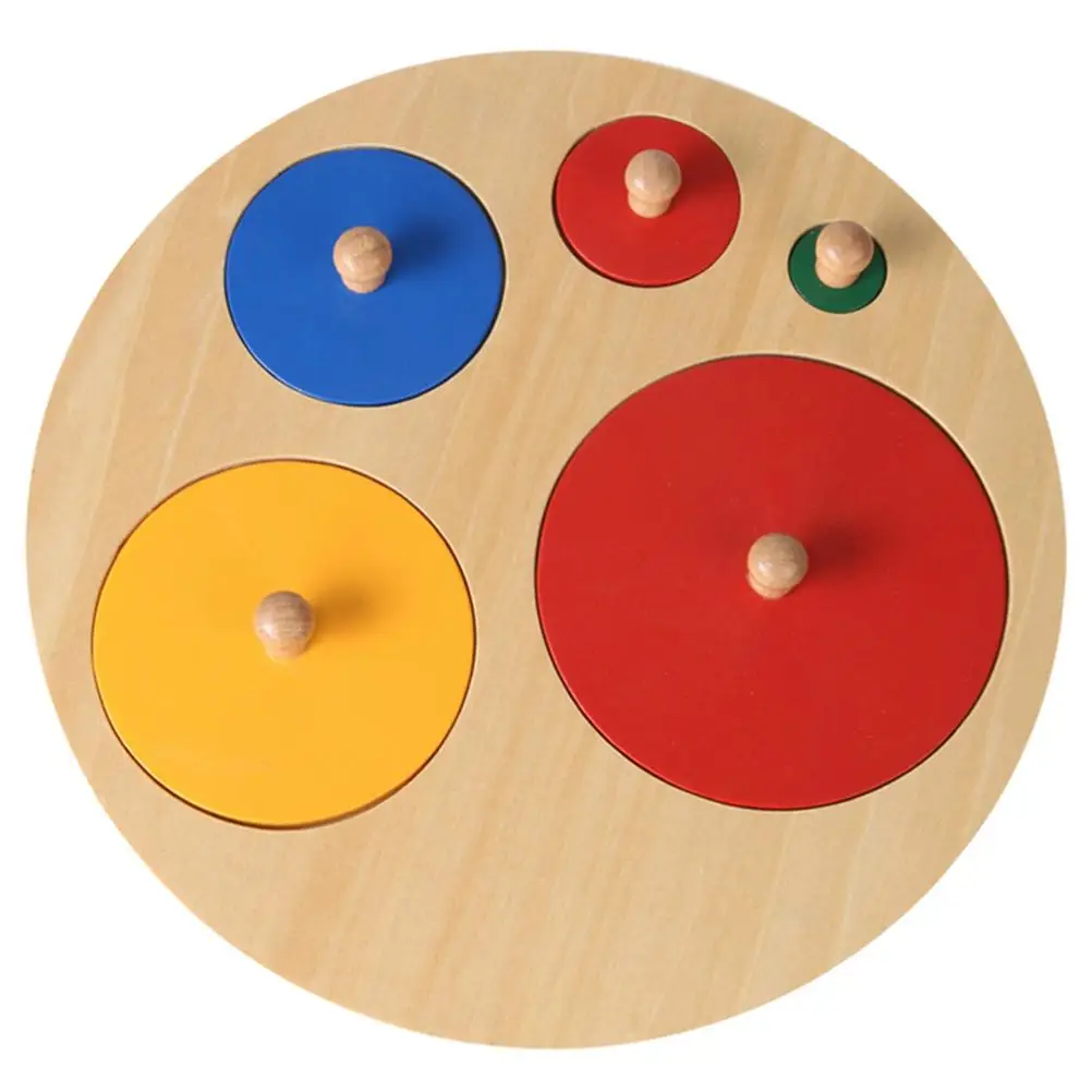 

Montessori Toys Wood Knob Puzzle Peg Board Geometric Shape Children Preschool Educational Toy Interactive Games Toy For children