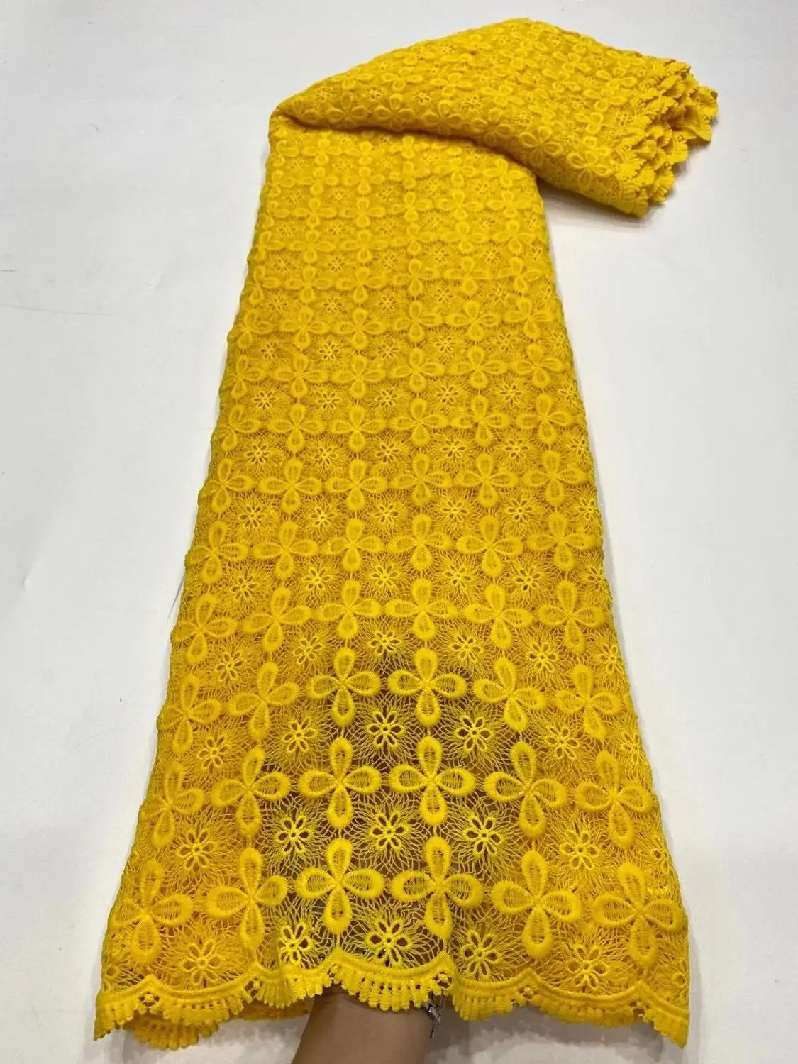 

Latest Nigerian Cord Lace Fabric African Cord Lace Fabrics High Quality 2020 Guipure Voile Lace Mesh Cotton Material