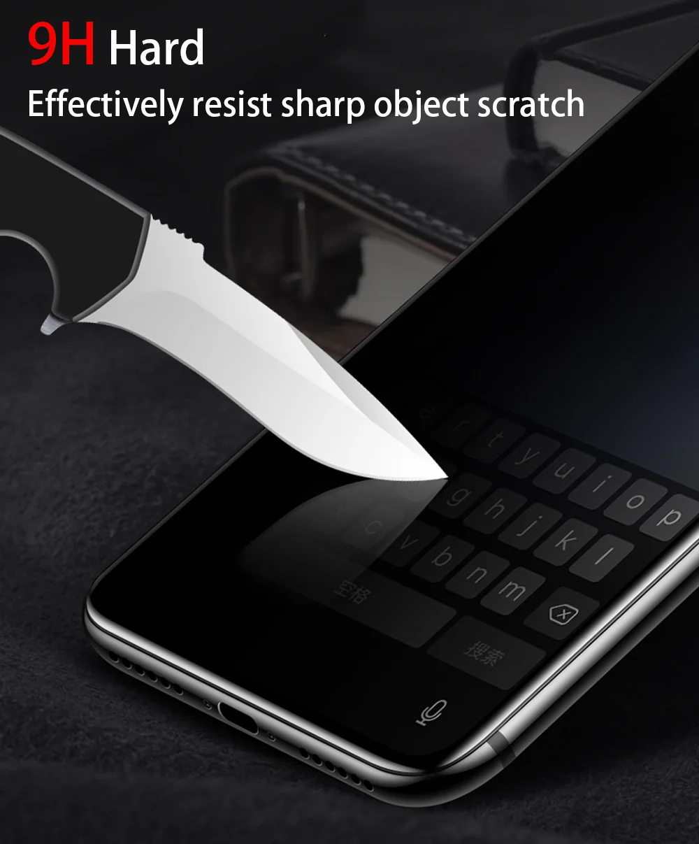 С уровнем твердости 9H анти глазок и защитой от Стекло для iphone 5 5s se 6 6s 6p плюс 7 8 plus X