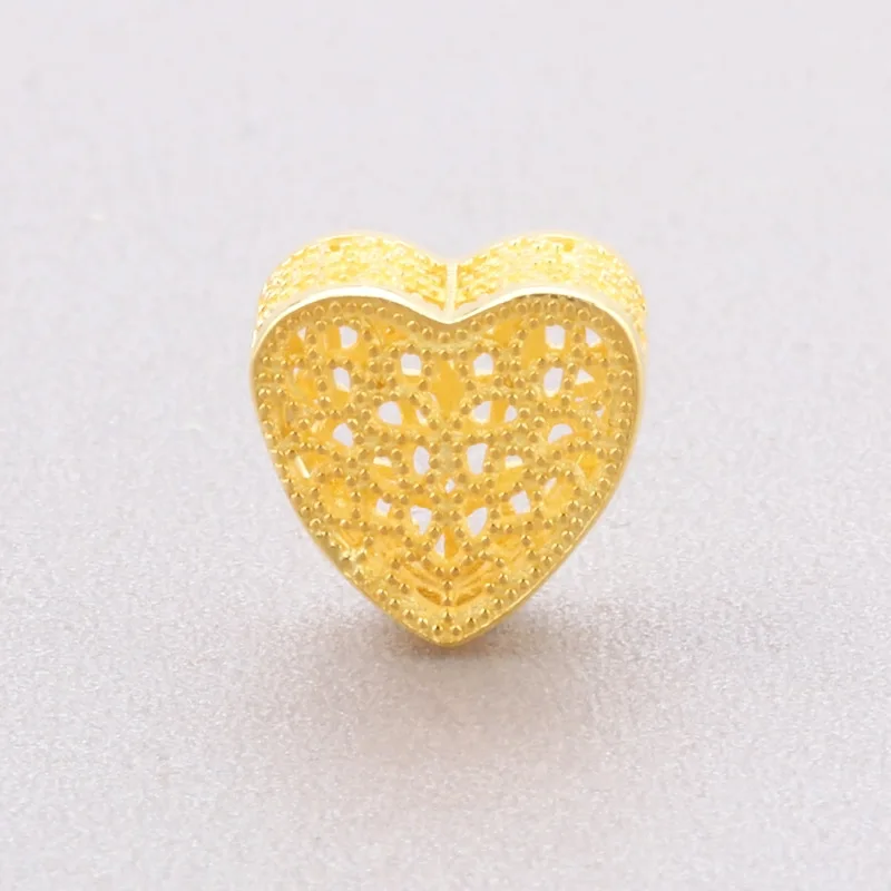 925 стерлингового серебра корона сердечными амулетами Розовый Камень CZ