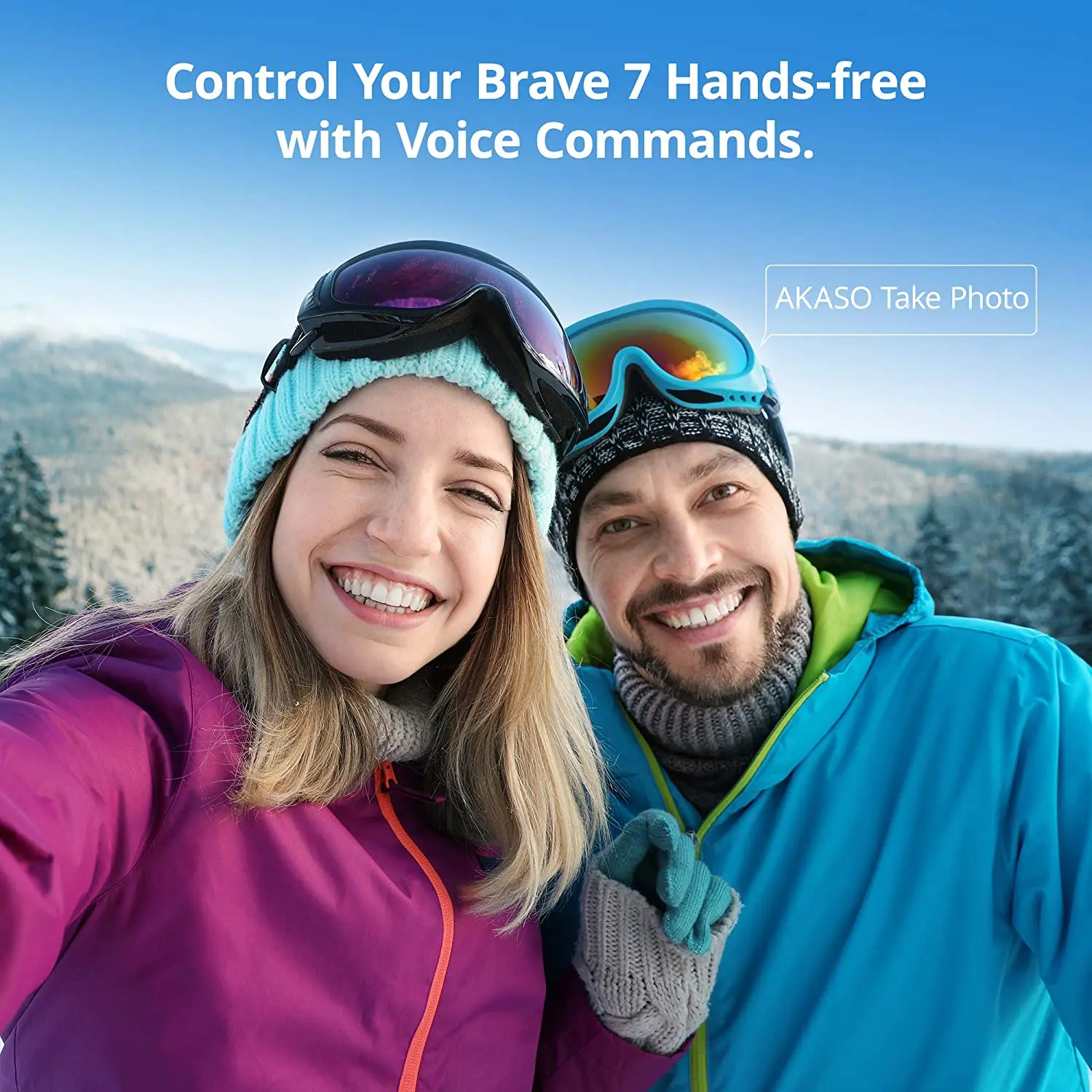 Экшн камера AKASO Brave 7 с поддержкой Wi Fi сенсорным экраном и голосовым
