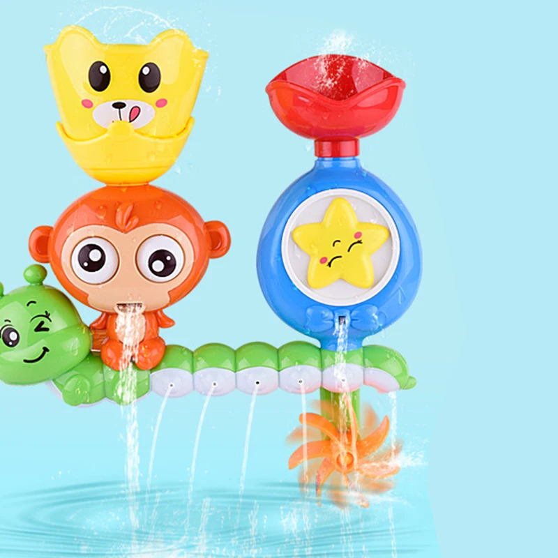 

Baby Cartoon Monkey Classic Shower Bath Toy Animal Sprinkle Toys Bathroom Swimming Bathing Shower Educational Kid Toys