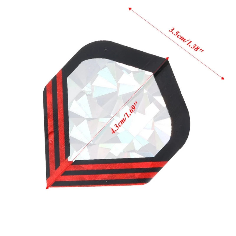 

10 Sets/30Pcs 2D Dart Nice Reflective Darts Tail Flight Professional