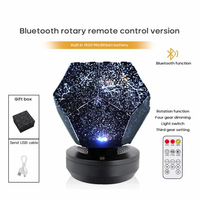 

Galaxy Projector Lamp Home Planetarium Led Starry Sky Night Lights Table Decoration Kid Valentines Day Boyfriend Girlfriend Gift