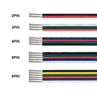 Электрический медный провод для светодиодных лент, 10 рулонов, Удлинительный кабель RGB 100 м 22AWG 20AWG 18AWG 2 3 4 Pin 5 6 Core RGBW