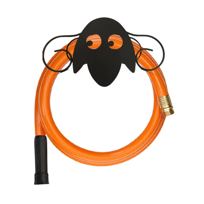 

Garden Yard Wall Mount Water Hose Hanger Iron Rack Hose Pipe Decor H58B