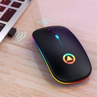 wireless mouse bluetooth 5 03 02 4g 3 modes computer silent rechargeable gaming mouse backlit usb optical mice for pc laptop