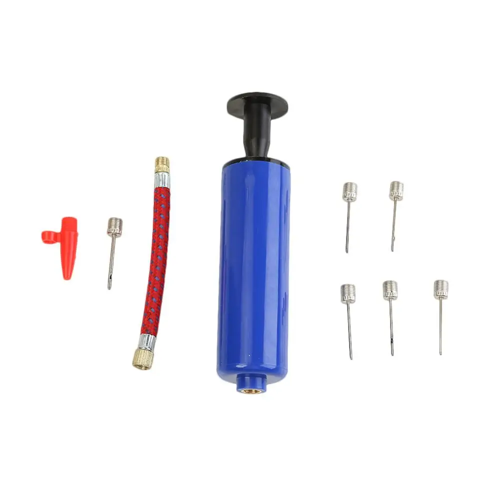 

10pcs/set Multifunctional 6 inch Bicycle Tire Type Ball Pump Portable Air Inflator with Gas Needle Nozzle Extension Tube
