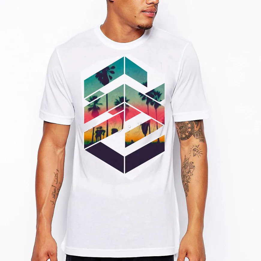 Новый дизайн креативная Мужская футболка летний короткий рукав Харадзюку хип