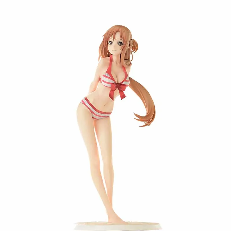

Sword Art Online Yuuki Asuna Rode Swimsuit Ver 25Cm Figuur Anime Speelgoed Gift Japanse Anime Figuur Mode
