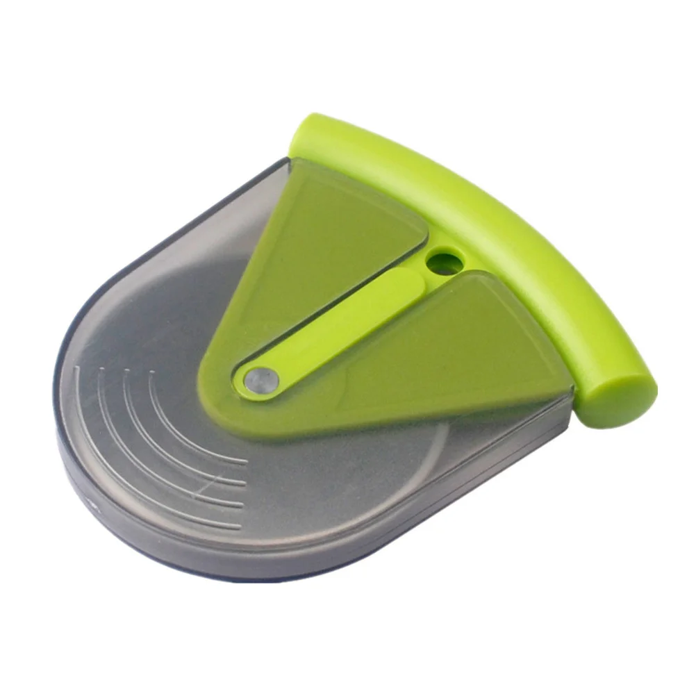 

Маленький резак для пиццы из нержавеющей стали, резак с крышкой из АБС, кухонные принадлежности (зеленый)