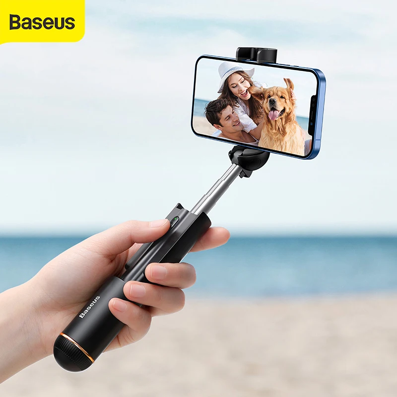

Baseus Selfie Stick foldable smartphone Mini Folding Wireless Bluetooth Selfie Stick for iphone 12 11 Xiaomi Huawei Samsung