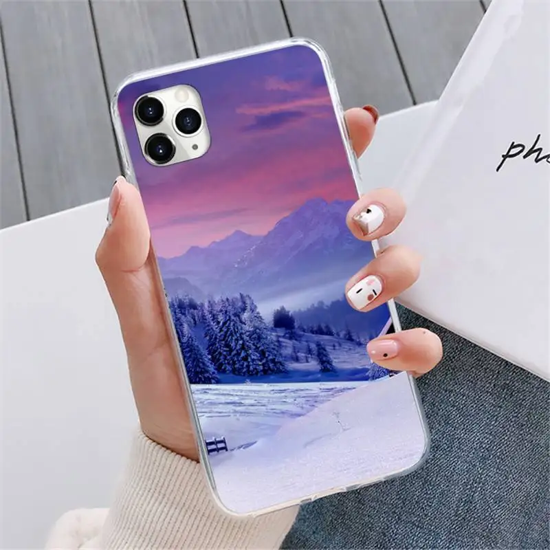 

Snow Phone Case For iphone 12 5 5s 5c se 6 6s 7 8 plus x xs xr 11 pro max mini
