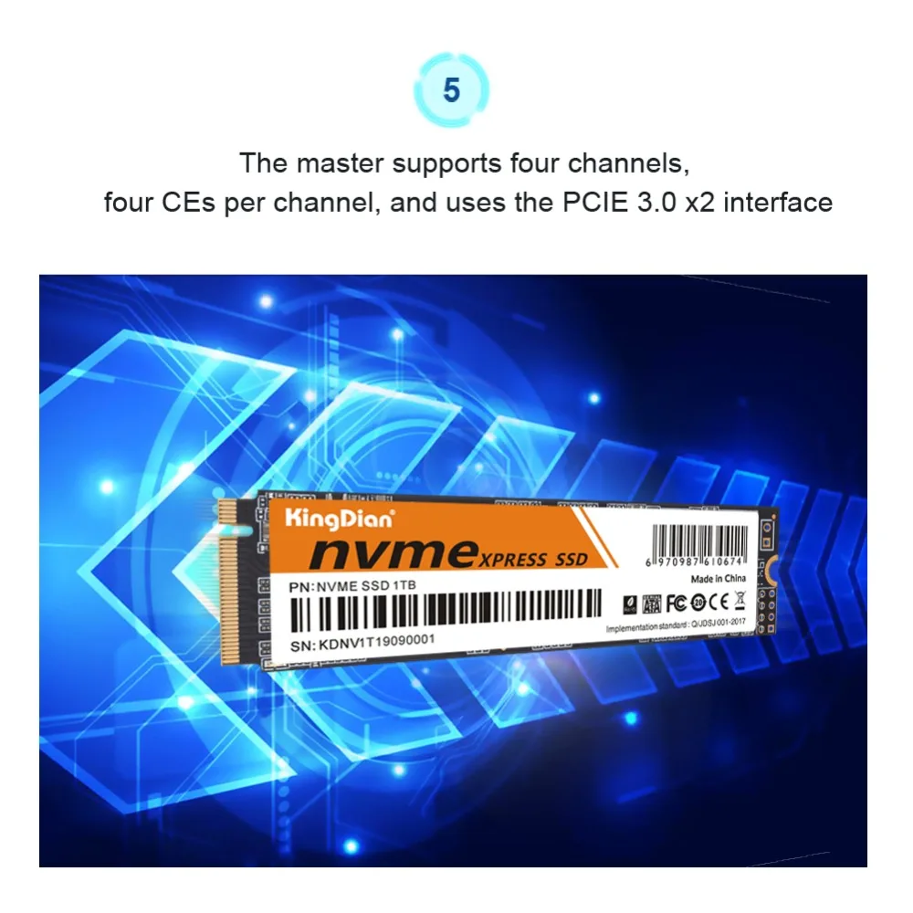 KingDian ssd m2 22*80 мм NGFF 120 ГБ 240 ГБ с высоким качеством PCIE NVME Внутренний твердотельный диск Жесткий диск для рабочего стола