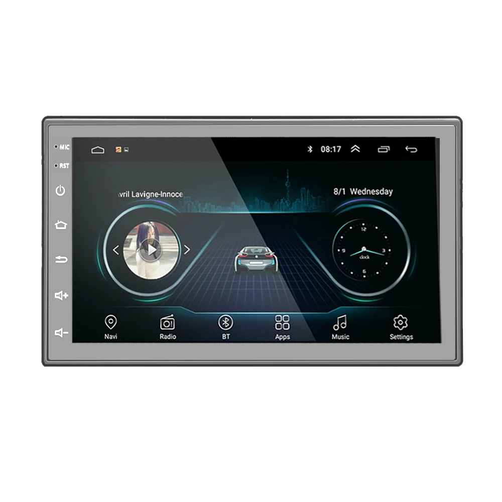 Автомагнитола 2 Din стереомагнитола MP3 4 MP5 видео мультимедийный плеер 7 дюймовый монитор с Bluetooth камерой