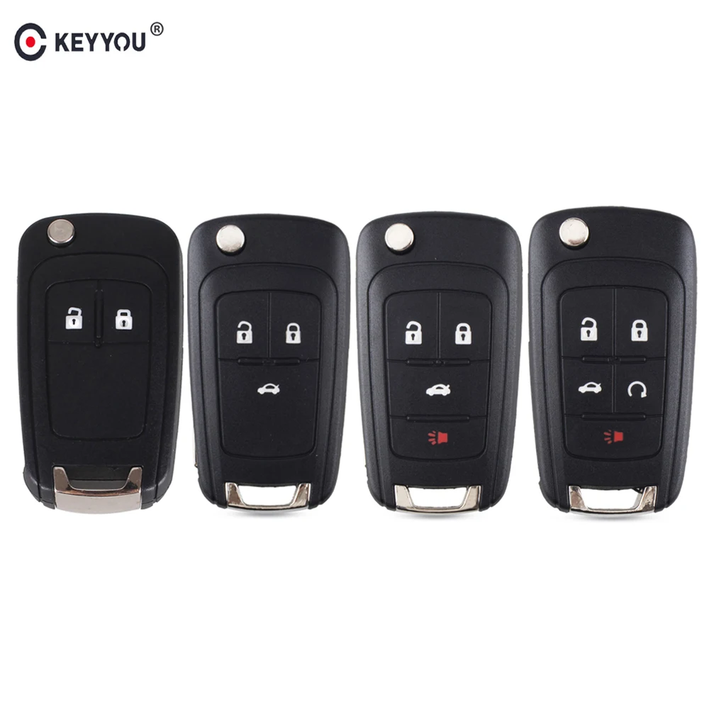KEYYOU 10X чехол для ключей Chevrolet Cruze Epica Lova Camaro Impala 2 3 4 5 кнопок откидной складной