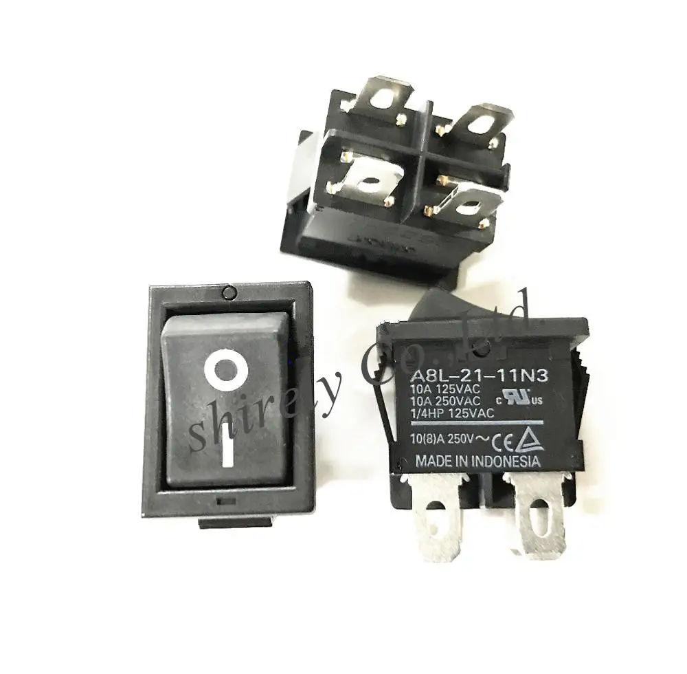 

100% Новый оригинальный A8L-21-11N3 кулисный переключатель Кулисный 4 контактный выключатель питания 10A250V