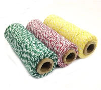 4ply 20 pcs 100mpcs fast shipping colorful high quality twine cotton baker rope baker twine twisted cotton twine