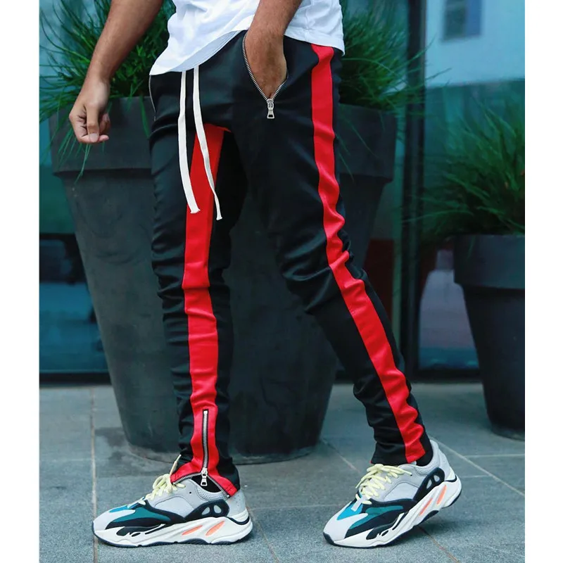 Мужские повседневные брюки для пробежек узкие карандаш мужская спортивная