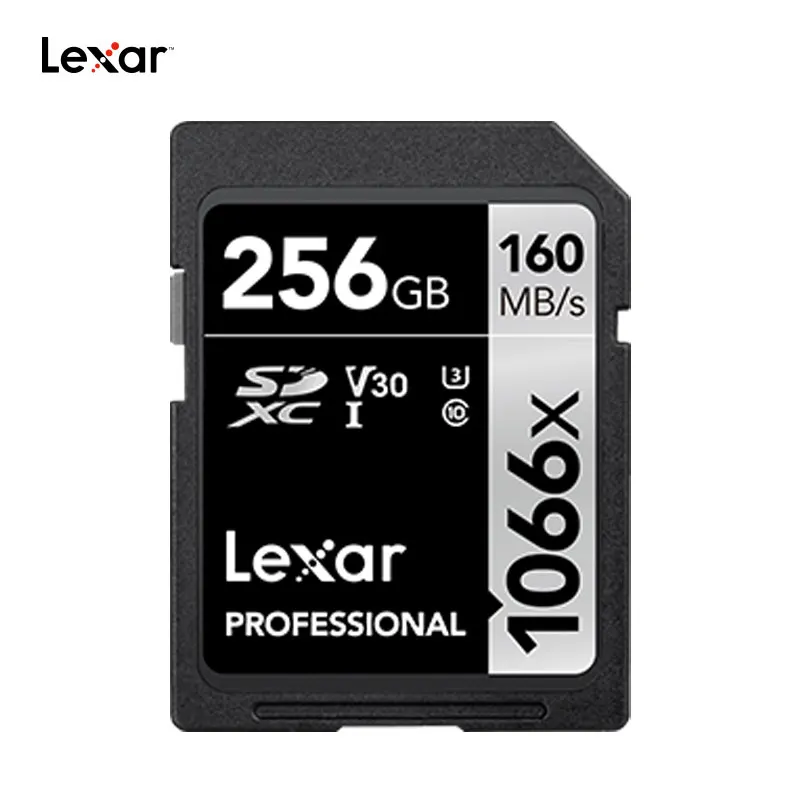 Lexar 1066X оригинальный sd-карты макс. скорость чтения 160 МБ/с. 64 Гб 128 256 SDXC UHS-I U3V30