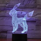 3D ночник в виде покемона Umbreon, карманный монстр Иви, светильник, рождественский подарок для детей, настольная лампа, Декор для дома, новинка, лампа