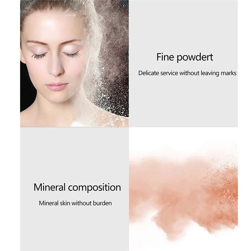 Натуральная палитра пудры для лица прессованный минеральный Пудра со спонжем