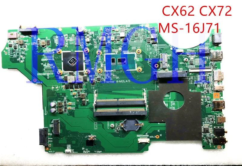 

MS-16J71 MSI CX62 CX72 для ноутбука anakart MS-17971 ve 940MX % 100%