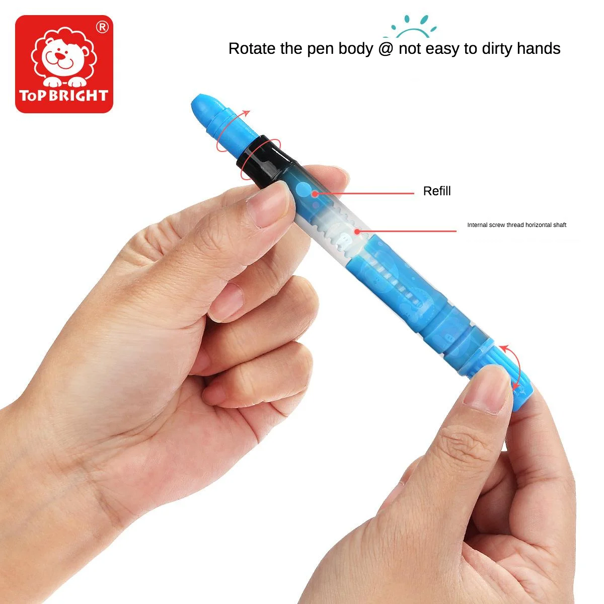 Детская Вращающаяся ручка для мытья кистей детский карандаш рисования граффити