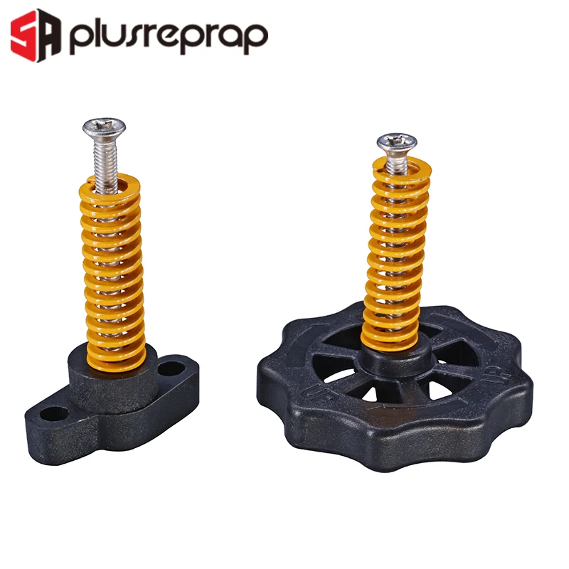 4 шт. M3/M4 винты гайки Тепло Кровать выравнивания пружинные детали ручки 3D принтеры