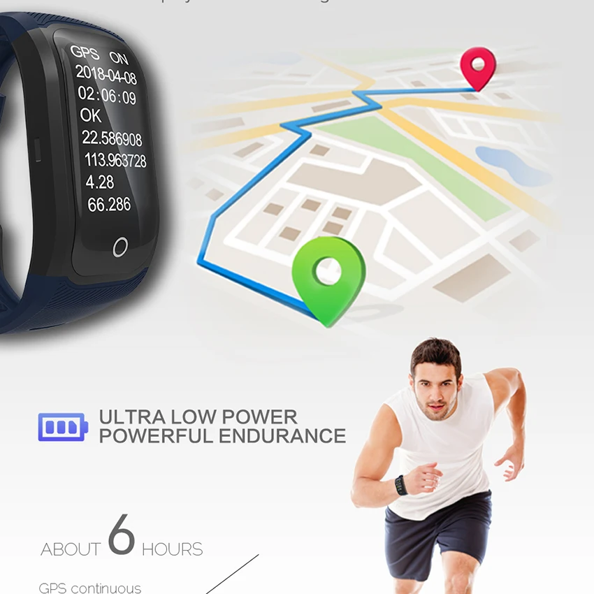 S908 GPS смарт-Браслет фитнес-браслет Dynamische Herz Rate IP68 Wasserdichte смарт-браслет G03 трекер