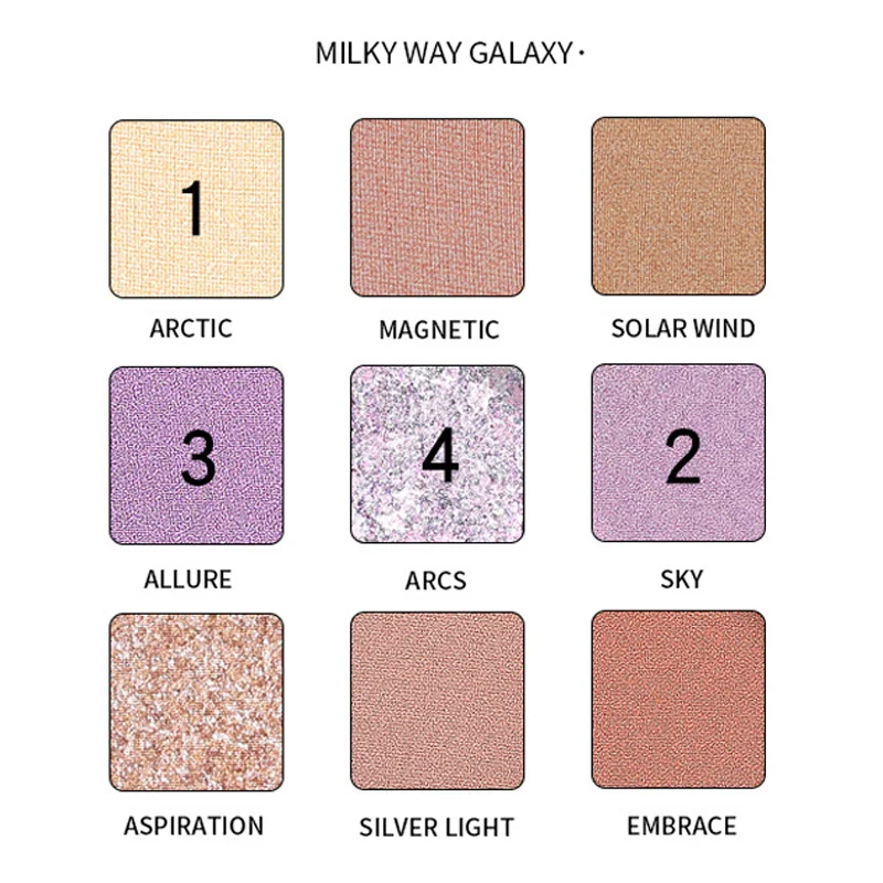 Brand New Eyeshadow Pallete Long Lasting Pigment Shimmer 9 Colors Eyes Shadow Makeup Tools MSI-19 |