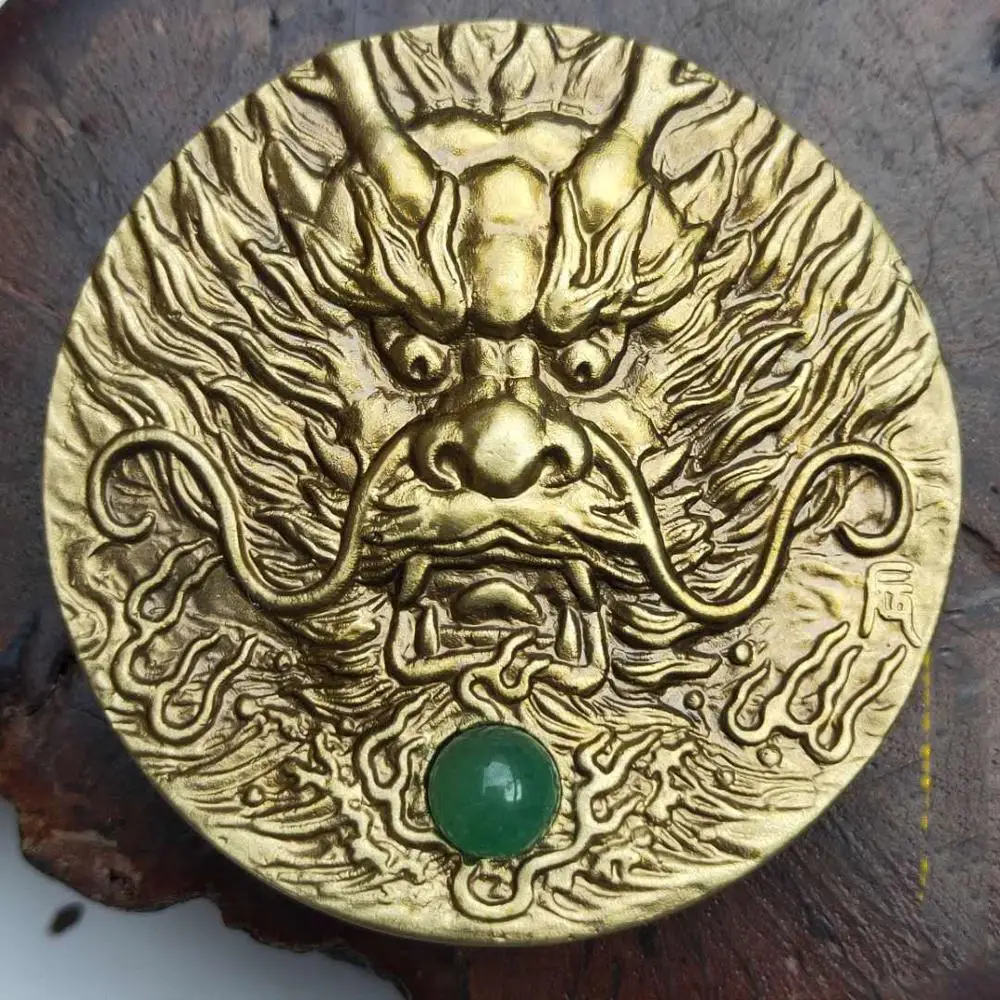 12 знаков зодиака Чистая медь и бронза медаль Большая бронзовая