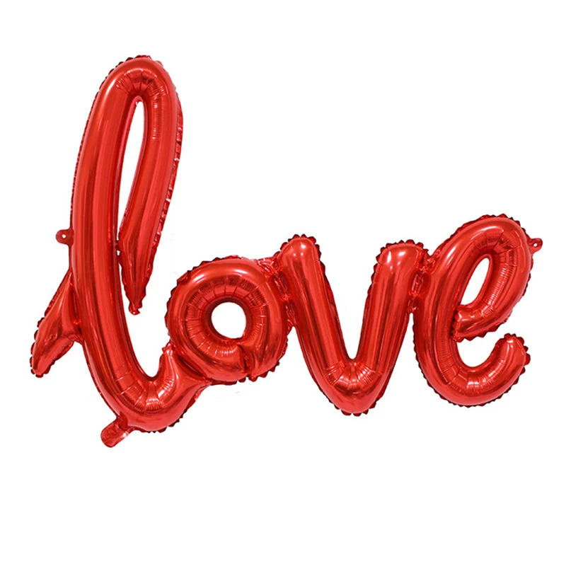 

108cm LOVE Letter Foil Balloon Wedding Valentines Anniversary Birthday Party Decoration Siamese Love Balloons Wedding Decor