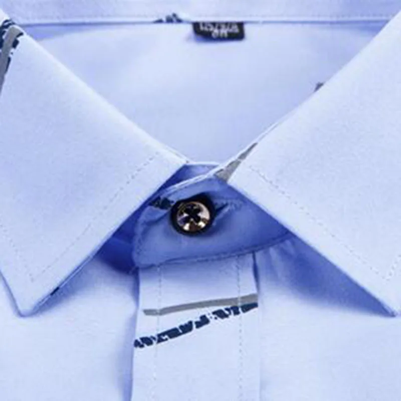 Мужская модная Корейская клетчатая рубашка с принтом Повседневная Облегающая