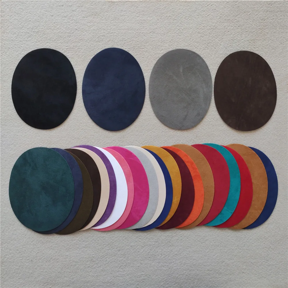 Овальные флокированные железные нашивки для одежды наклейки в полоску куртка