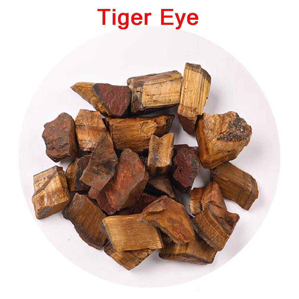 

100g Natural Raw Tiger Eye Stone Reiki Pendulum Mineral Amulet Healing 7 Chakra Crystal Energy Rock Gemstone for Home Meditation