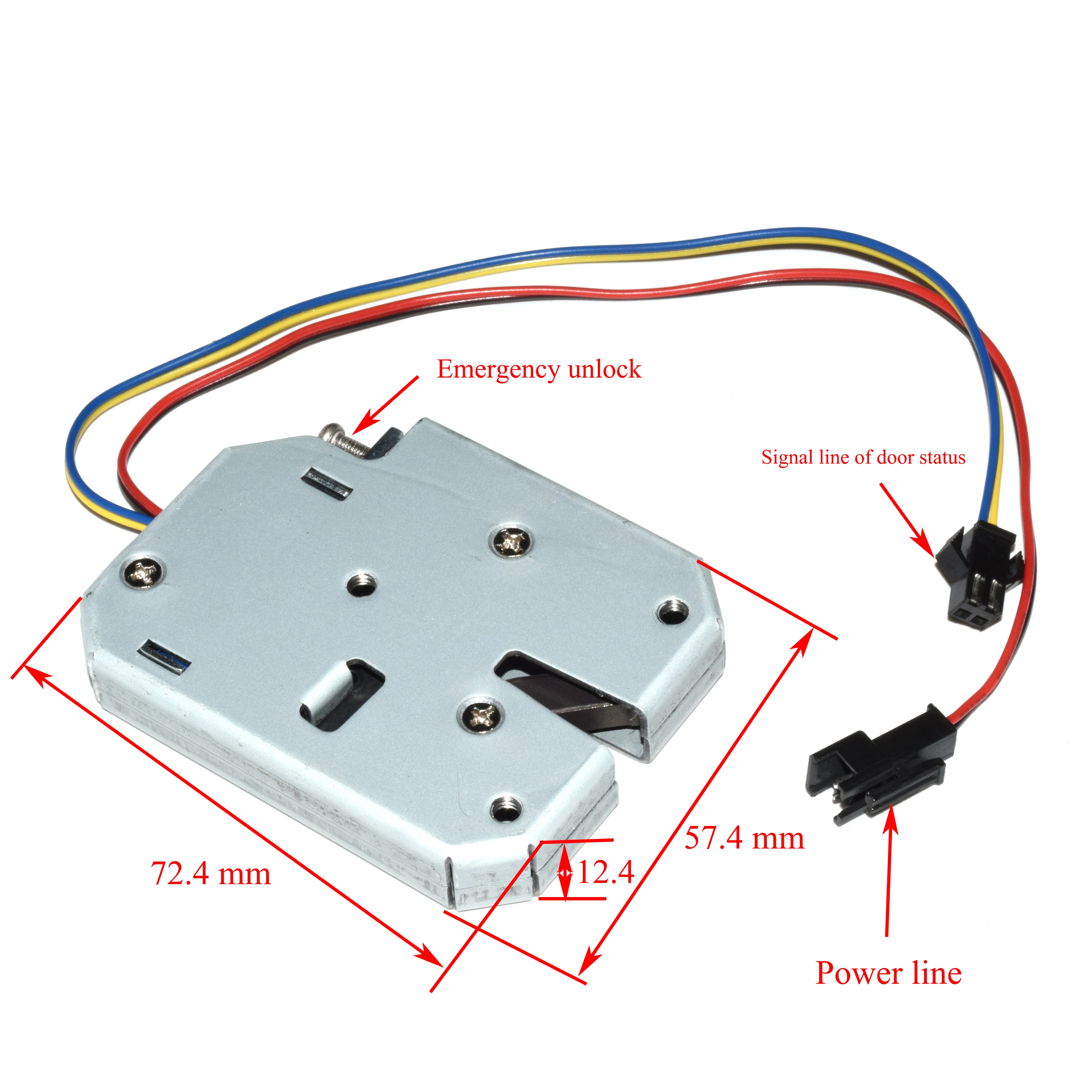 Серебряный цинковый стальной DC12V мини электрический замок шкафчик Умный Замок