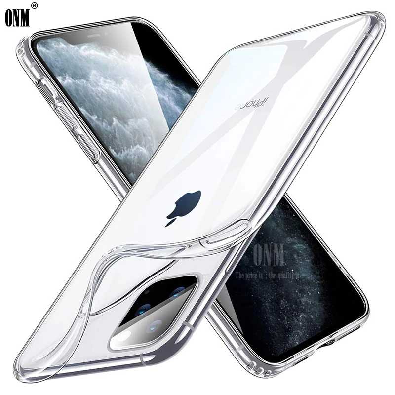 Чехол для Apple iPhone 11 Pro прозрачный силиконовый бампер из ТПУ мягкий чехол