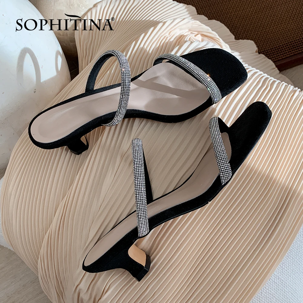 SOPHITINA/женские тапочки Элегантные модные повседневные женские ручной работы