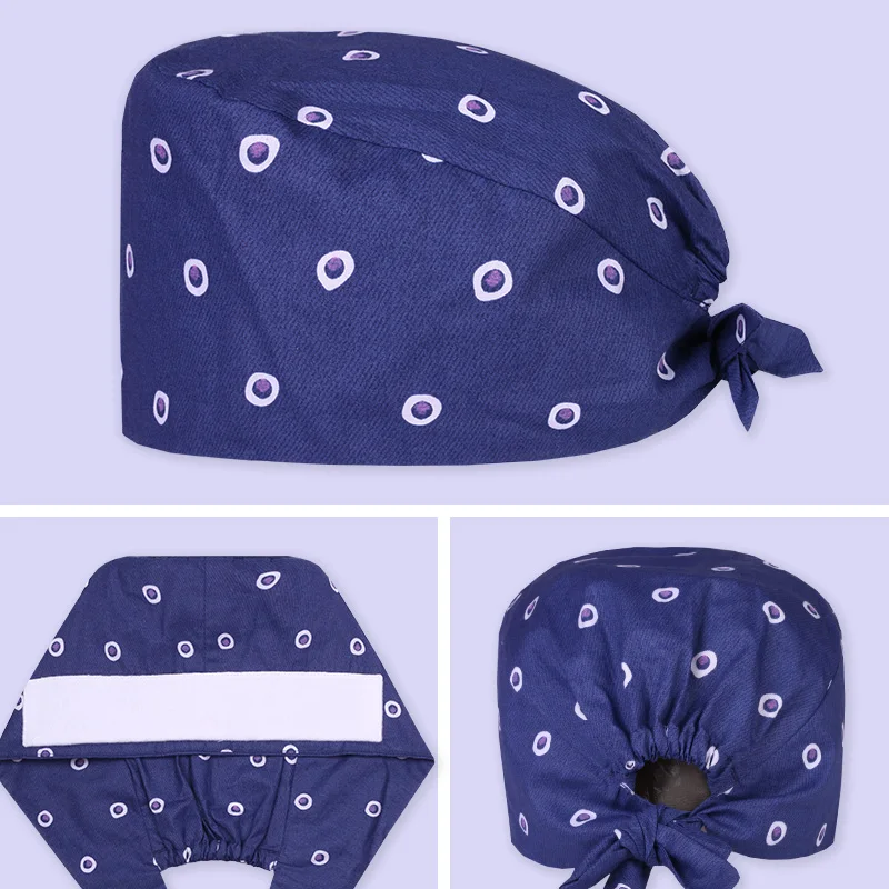 Белый круг печать Красота салон регулируемый скрабы шляпа Для мужчин женщин 100%